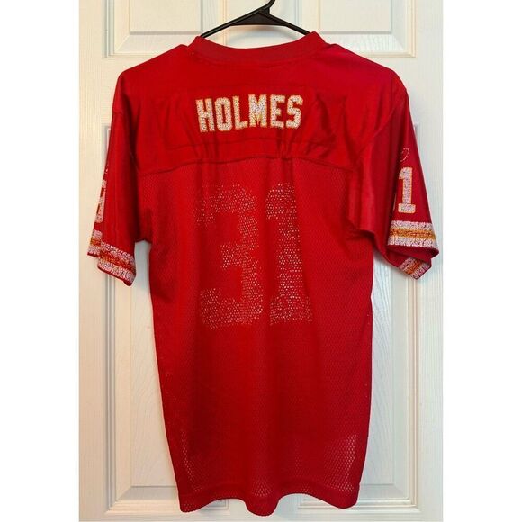 Kansas City Chiefs #31 Holmes Youth Netted Reebok Jersey Size Large - Picture 1 of 9